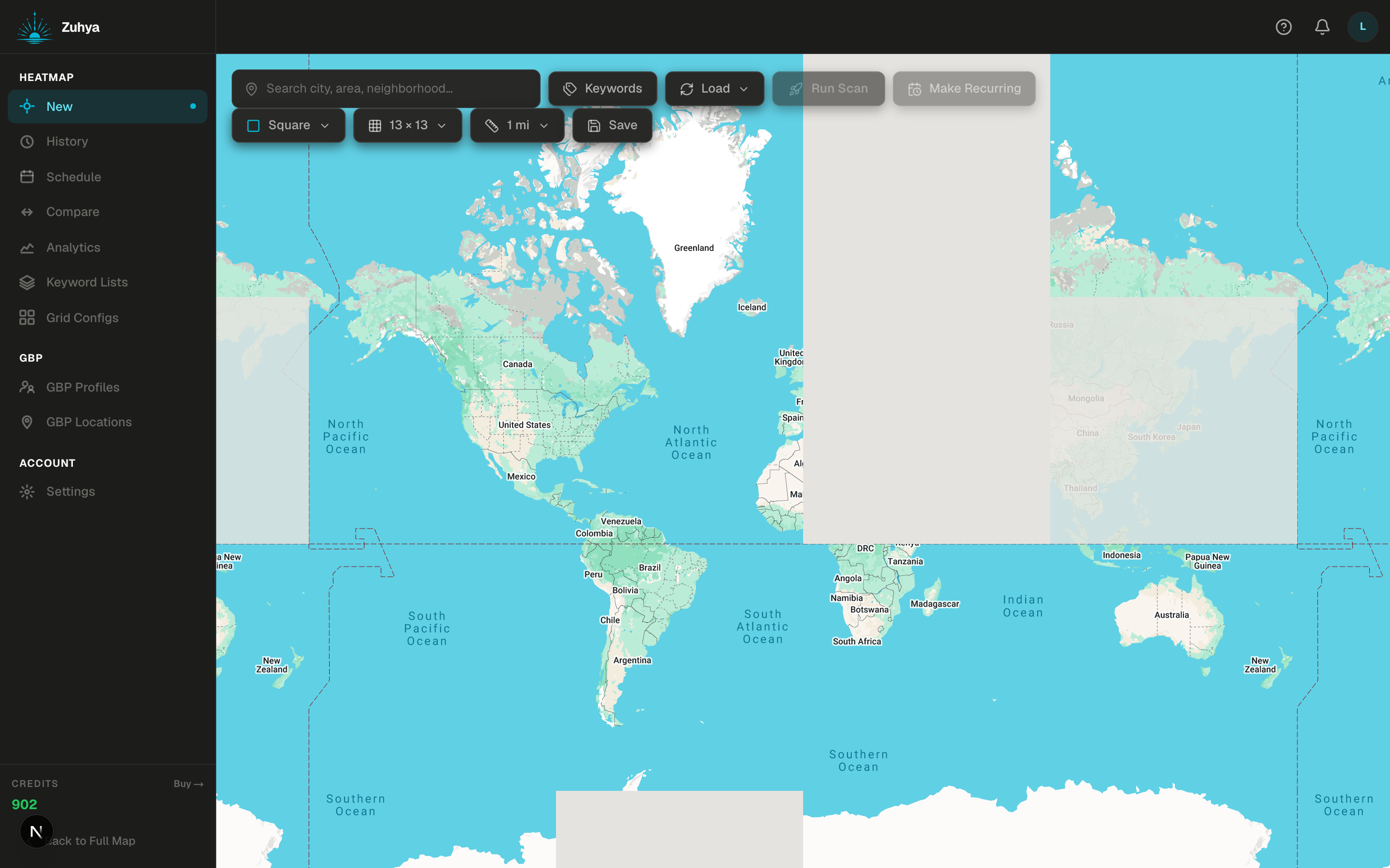 New heatmap workspace